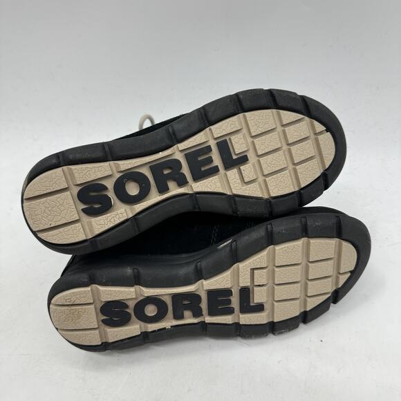 Sorel Explorer Joan Faux Fur Suede Lined Winter Boots Sz 7 Black NL3039 - Picture 5 of 10